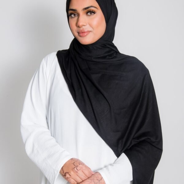 black hijab Jersey Hijab