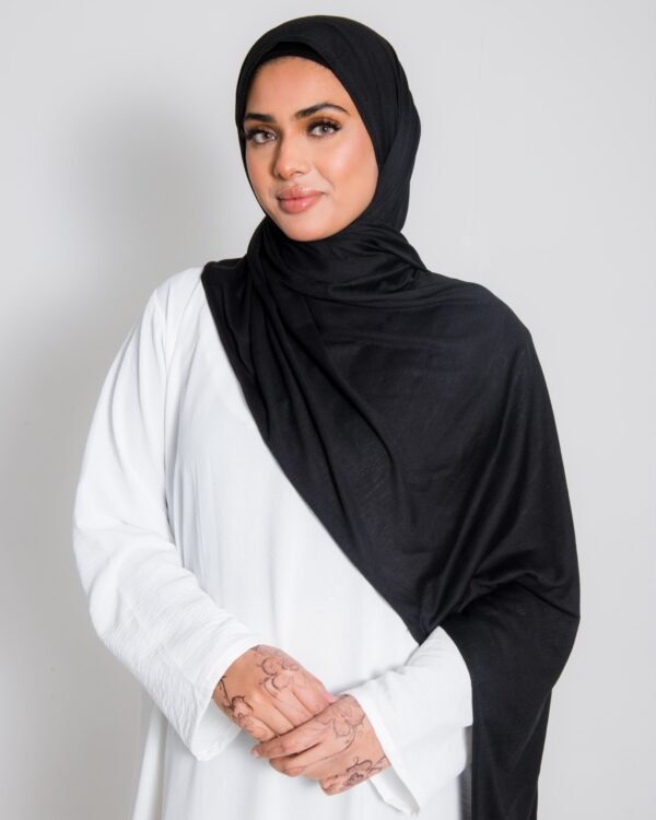black hijab Jersey Hijab