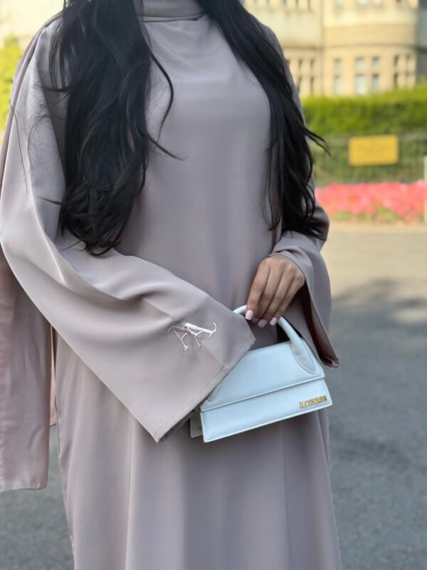 p3 Taupe Azhara Essential Abaya